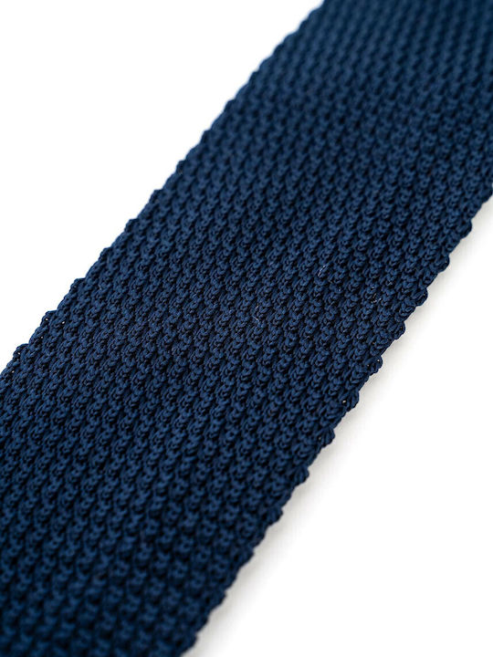 Fragosto Herren Krawatte Gestrickt Monochrom in Marineblau Farbe Fragosto Herren Krawatte Gestrickt Monochrom in Marineblau Farbe