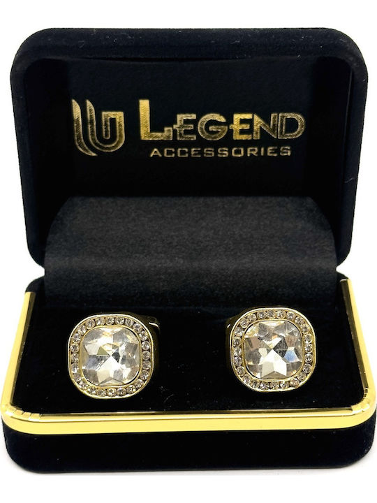 Legend Accessories Μανικετόκουμπα σε Χρυσό Χρώμα