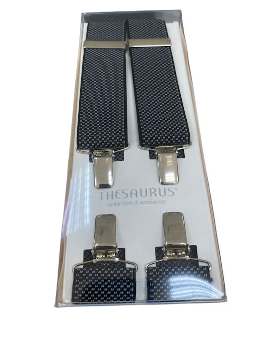 Men's Thesausus Black Suspenders Colour