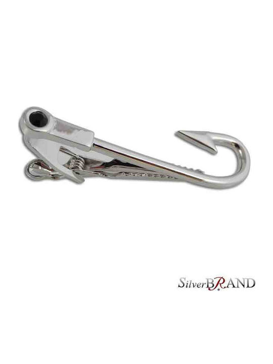 SilverBrand.gr Steel Tie Clip Silver 5.5x1.5cm