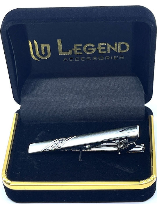 Legend Accessories Clip Γραβάτας από Ασήμι