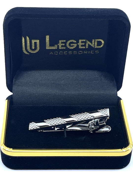 Legend Accessories Silver Tie Clip Silver 5cm