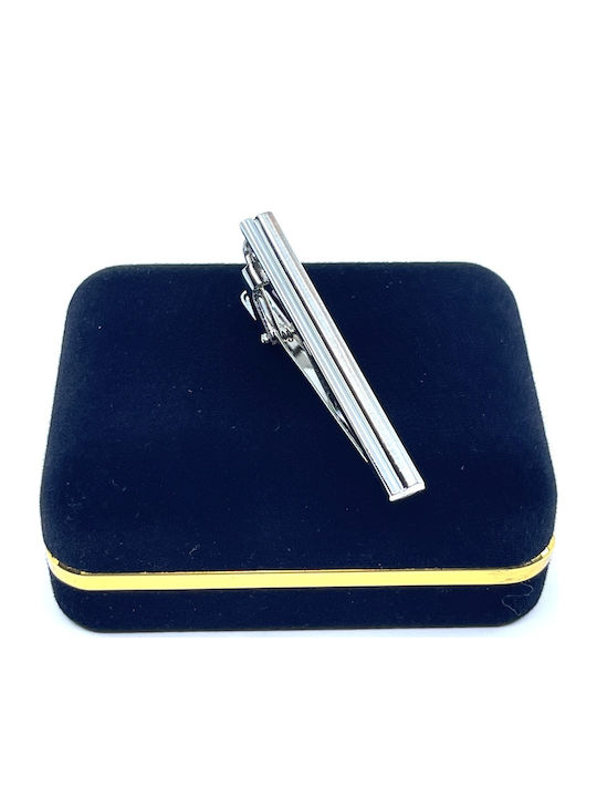 Legend Accessories Silver Tie Clip Silver 5cm