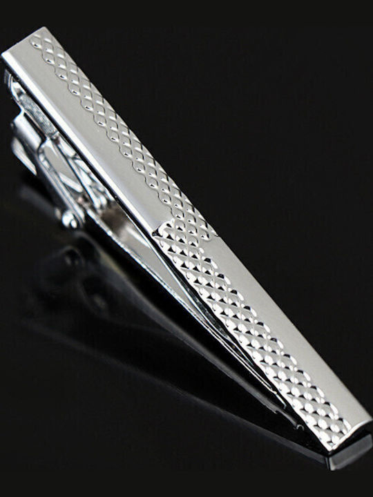 Legend Accessories Silver Tie Clip Silver 5cm