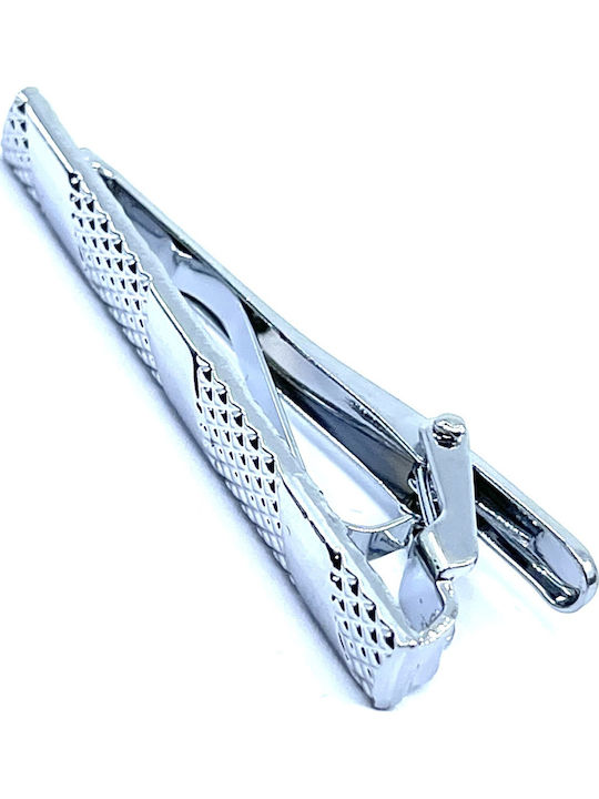 Legend Accessories Silver Tie Clip Silver 5cm