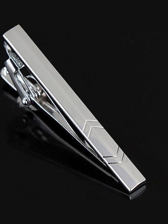 Legend Accessories Silver Tie Clip Silver 5cm