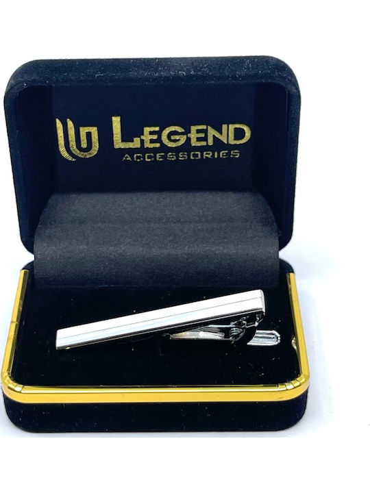 Legend Accessories Silver Tie Clip Silver 5cm