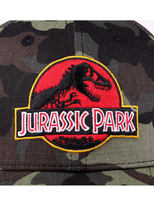 Jurassic Park Tarnmuster Logo Kappen Acjupamcp003-eine Größe Mehrfarbig