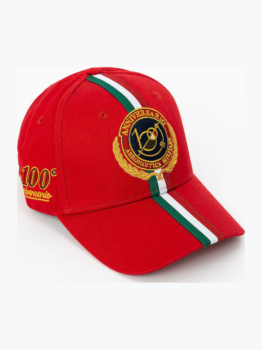 Aeronautica Militare Шапка Серия Frecce Tricolori Ha1135 19299 Червена