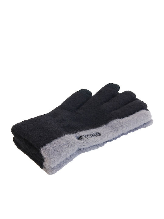 Schwarz Gestrickt Handschuhe