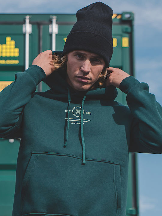 Beanie Unisex Σκούφος Πλεκτός σε Μαύρο χρώμα