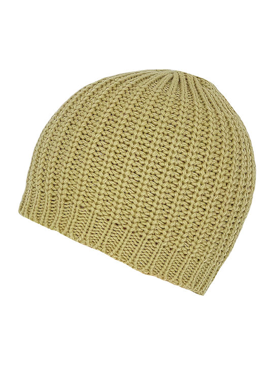 Beanie Γυναικείος Σκούφος Πλεκτός σε Μπεζ χρώμα