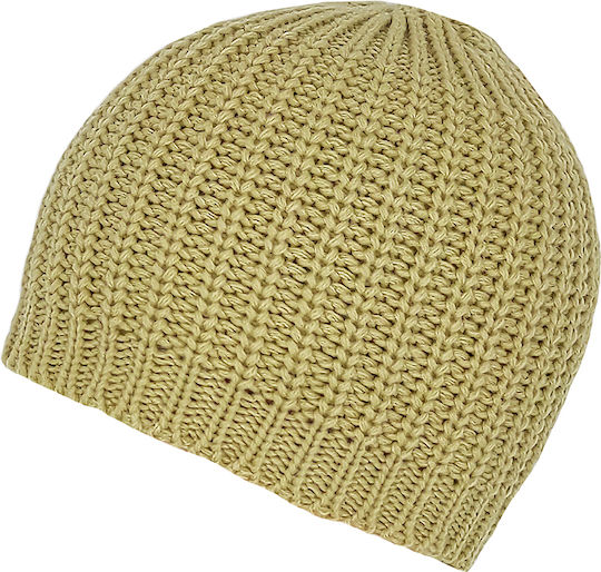 Beanie Γυναικείος Σκούφος Πλεκτός σε Μπεζ χρώμα