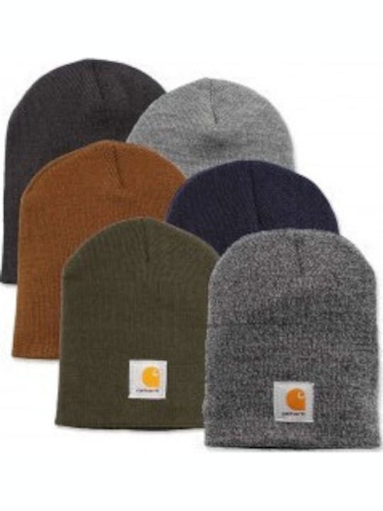 Beanie Unisex Beanie Knitted in Khaki color