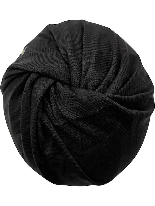 Beanie Unisex Σκούφος Πλεκτός σε Μαύρο χρώμα