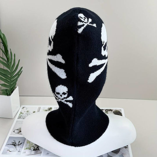 Full Face Unisex Σκούφος Πλεκτός σε Μαύρο χρώμα