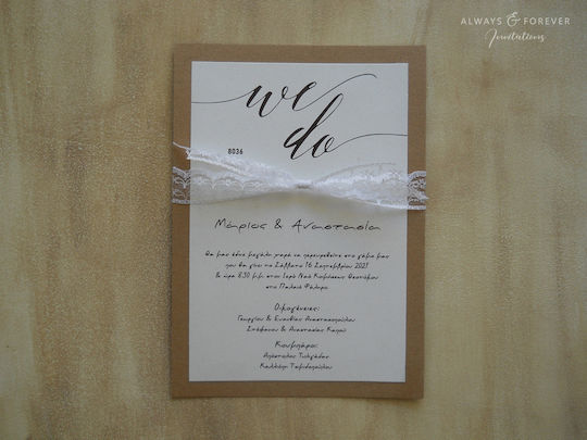Hochzeitseinladung We Do Aaf8036