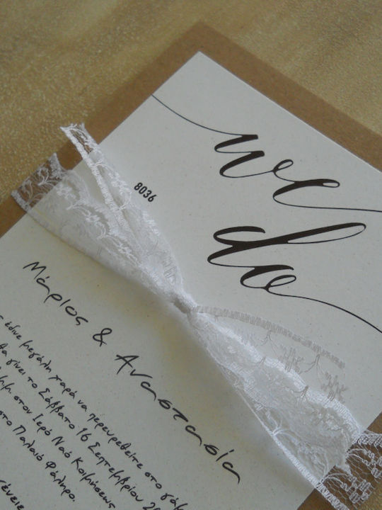 Wedding Invitation We Do Aaf8036