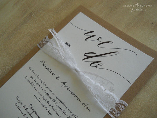 Hochzeitseinladung We Do Aaf8036