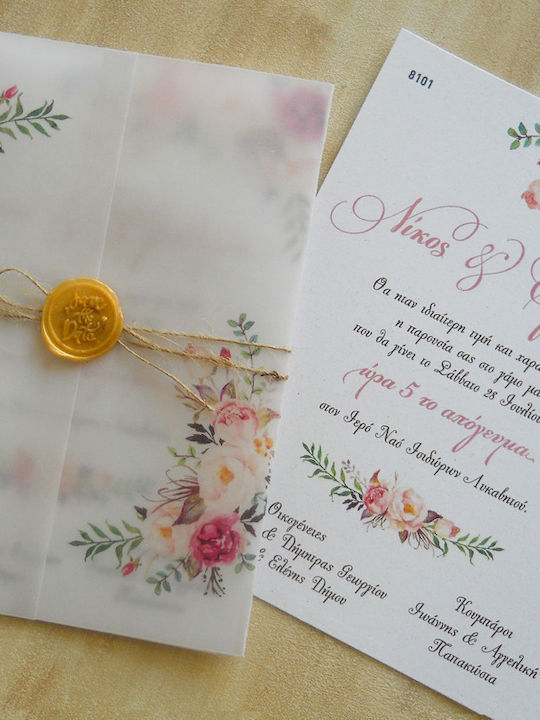 Hochzeitseinladung Flowers Aaf8101