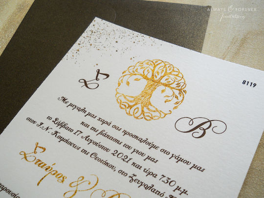 Invitație De Nuntă Tree Life Aaf8119