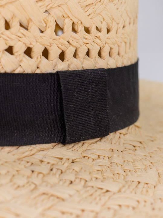 Wicker Women's Panama Hat Beige