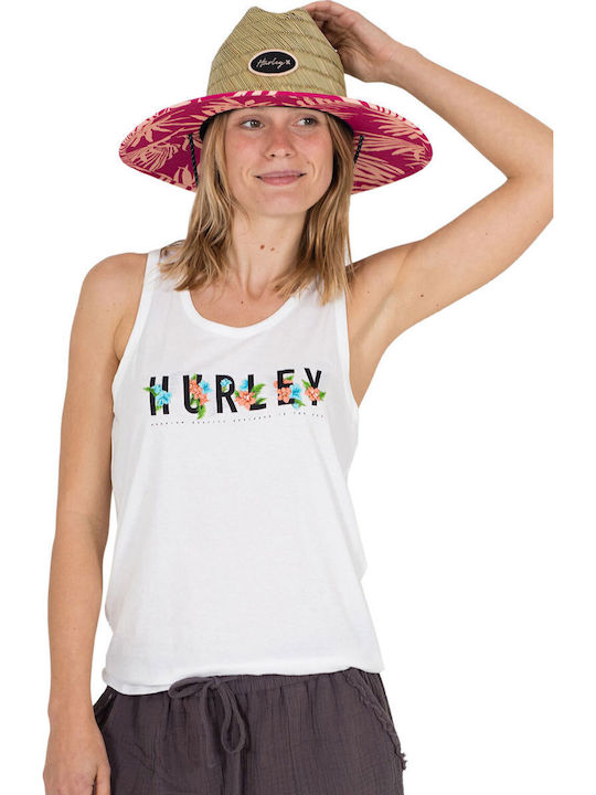 Hurley Γυναικείο Ψάθινο Καπέλο Western Μπεζ