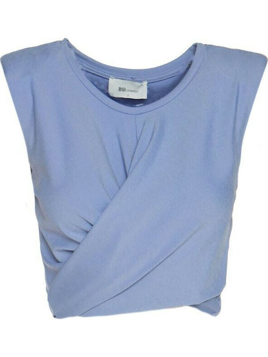 Women's Summer Crop Top Sleeveless Lavender
