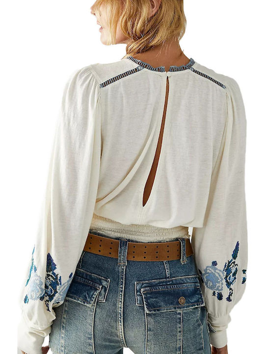 Free People Μπλούζα Μπεζ