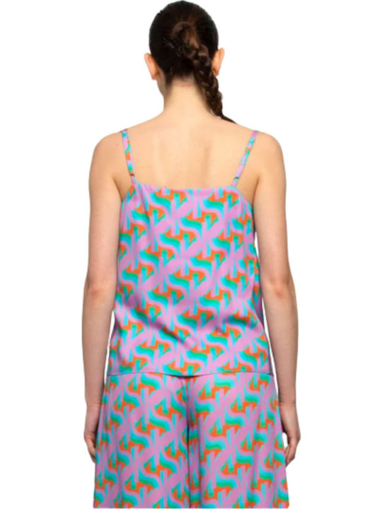 Women's Summer Blouse with Straps ARANCIO