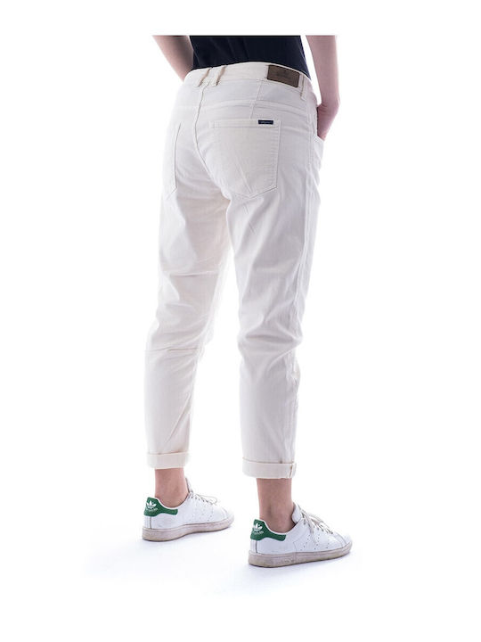 Evelyn Ekru Ekru Comfortable Fit Women's Fabric Trousers Relaxed Fit Beige