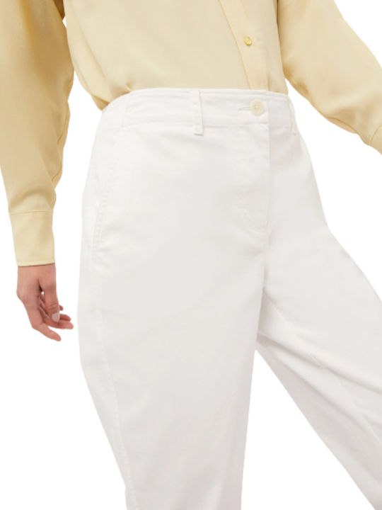 Γυναικείο Υφασμάτινο Παντελόνι White