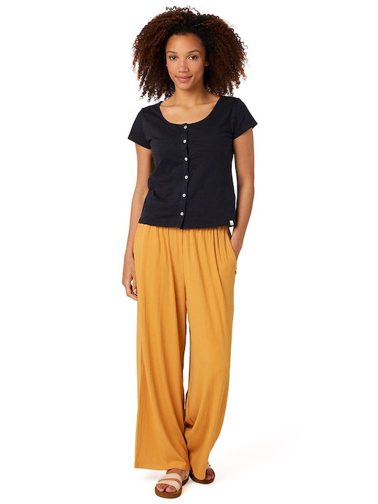 Dama Tesatura Pantaloni Galben