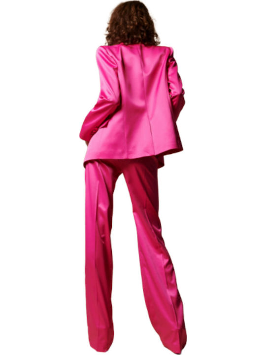 Γυναικεία Παντελόνα σε Palazzo Εφαρμογή Fuchsia