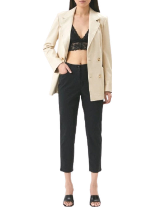 Women's Fabric Trousers Navy