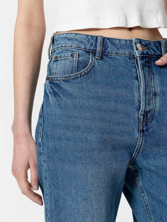 Ψηλόμεσο Γυναικείο Jean Παντελόνι σε Mom Εφαρμογή Blue
