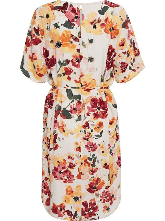Summer Midi Dress Tortoiseshell (12012/tapioca)