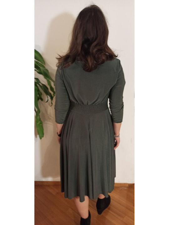 Maxi Dress Wrap Olive