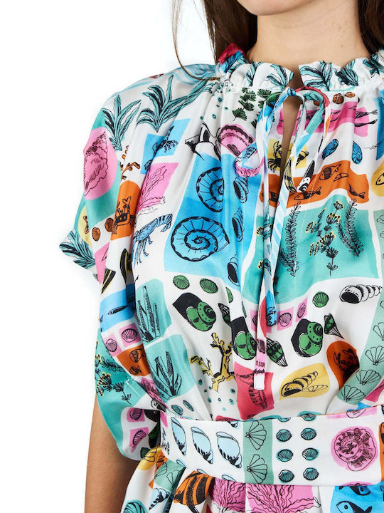 Sommer Mini Kleid Druck