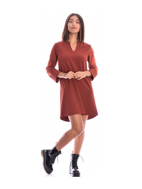 Mini Kleid Camel