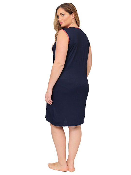 Summer Mini Dress Navy Blue