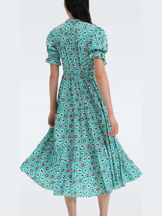 Diane Von Furstenberg Kleid Ganztägig Türkis