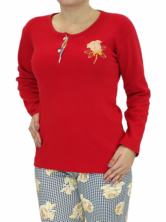 Goodnight Winter Women's Pyjama Set red