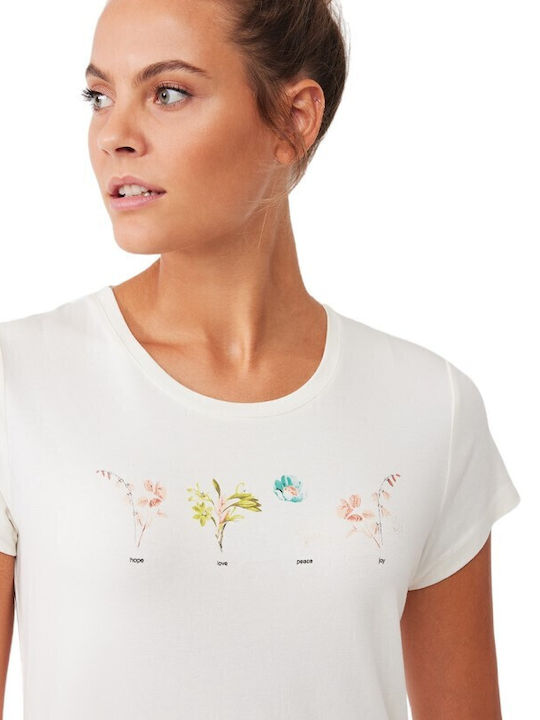 Penye Mood Sommer Damen Pyjama-Set White