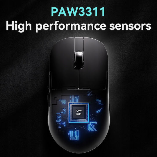 Ajazz AJ159P MC Ασύρματο Gaming Ποντίκι 12000 DPI Μαύρο