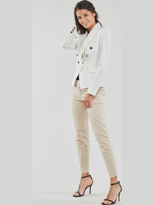 Les P'tites Bombes Damen Blazer Weiß