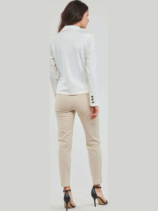 Les P'tites Bombes Damen Blazer Weiß