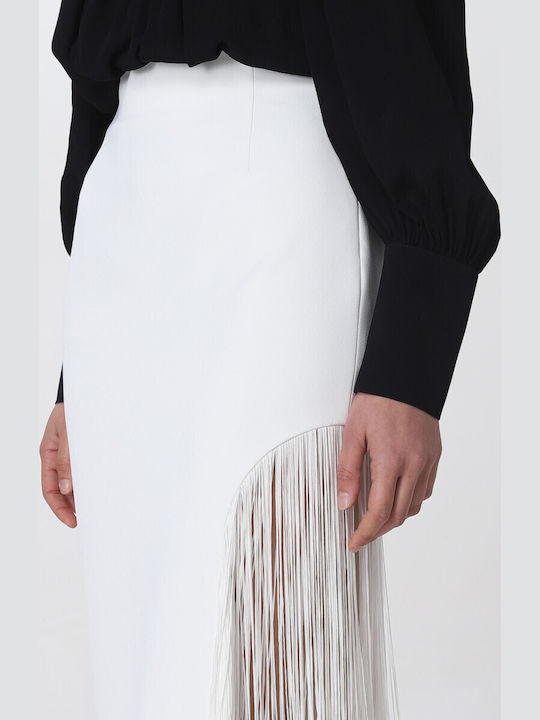 Ψηλόμεση Midi Φούστα White