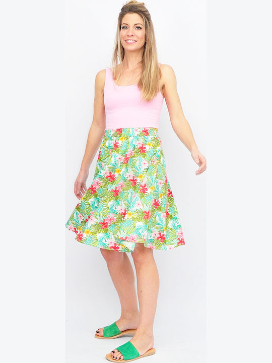 Midi Φούστα Floral Άλφα