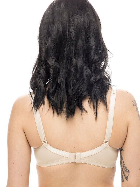 Bra without Padding without Underwire Beige